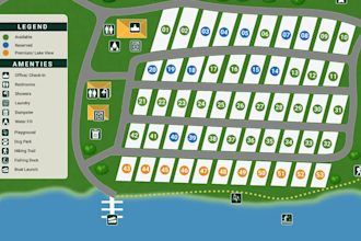 digital campground map interactive rv park map or site plans, or plat map