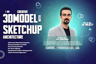 create sketchup 3d models for architecture
