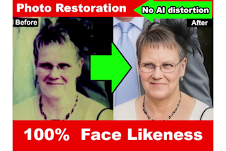professional photo restoration, repair old and damaged photos