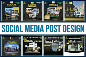 design social media posts, fb linkedin instagram carousel