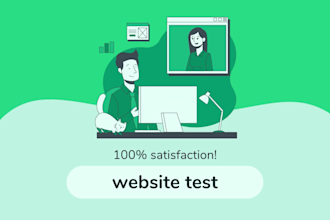 test your website or app for bugs and analyse quality design and usability