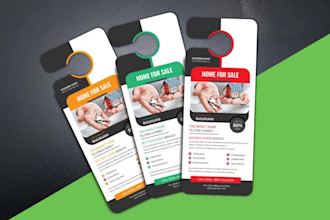design door hanger, flyer, rack card, post card, dl flyer