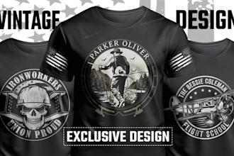 do vintage, retro, business logo and t shirt design