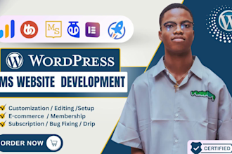 build wordpress lms website with learndash, buddyboss tutor lms pro, masterstudy