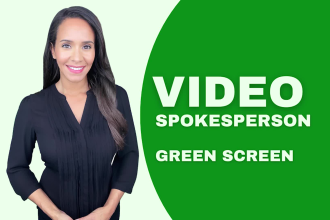 be your green screen video spokesperson