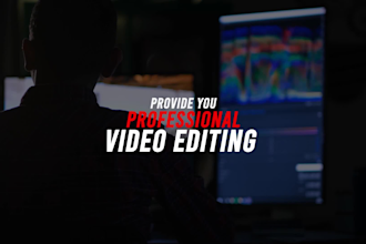 create engaging youtube content and edit is professionally for your channel
