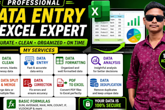 do data entry clean format correction merge split