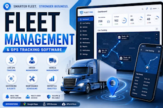 create gps tracking and fleet management system with mobile app