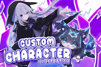 draw anime art illustration, pfp, original character, fanart in anime style