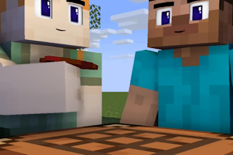 create minecraft 3d animation