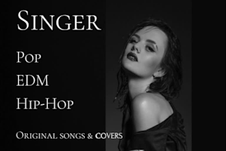 be your original  female singer, smooth vocals, pop, edm