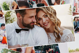 create a beautiful birthday and wedding photo slideshow video