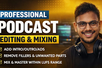 edit audio video podcast and riverside recording professionally