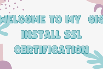 do fix http issue and install SSL certificate