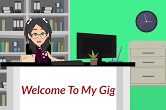 create 2d animated marketing video for business and sales