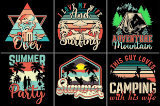 design awesome vintage badge retro t shirt or vintage logo design
