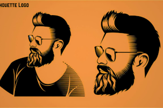 create a professional silhouette logo