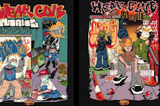 create t shirt design illustration for your clothing