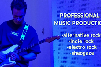 produce alternative, sheogaze, indie, electro rock music