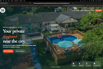 design vacation rental website direct booking website short term rental website