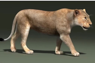 do realistic 3d animal animation and creature models