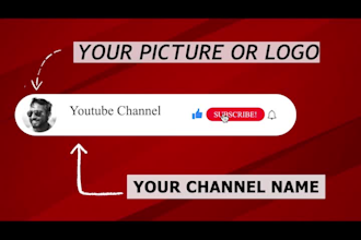 make a stylish animated youtube subscribe button