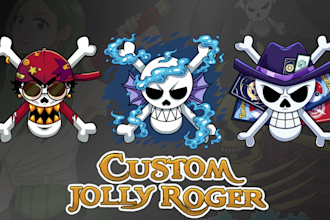 custom high quality one piece jolly roger for any purpose