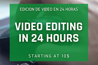 edit a video for youtube in 24 hours