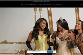 shopify website, hair extension website, hair extension store hair website