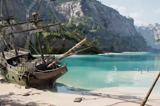 do 3d game environment level design in blender and unreal engine