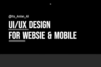 design responsive mobile and website UI UX in figma or adobe xd