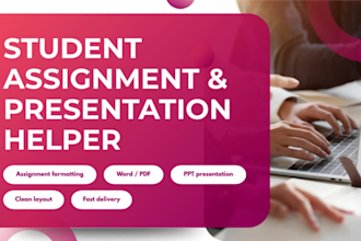 help students with assignments and presentation slides