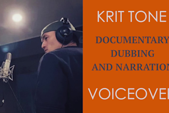 do documentary or movie narration dubbing and voiceover