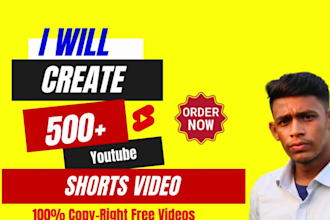 create 500 youtube shorts, bulk viral shorts, motivational shorts video reels