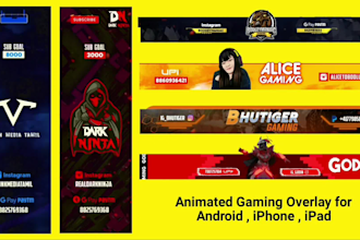 create 3d animated gaming overlay