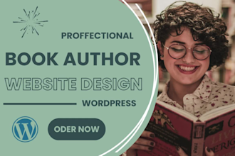build author website, ebook website, book author website to sell books online