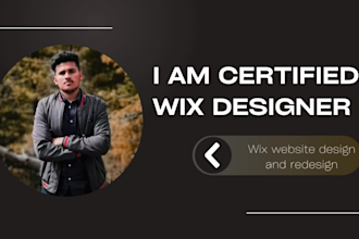 build wix website, design or redesign wix website