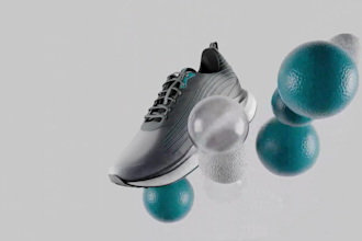 make realistic 3d footwear animation, 3d shoe design, 3d shoe model, 3d sneakers
