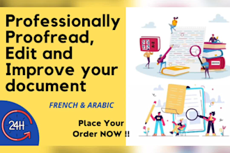 proofread, edit and improve your writing in 24hours