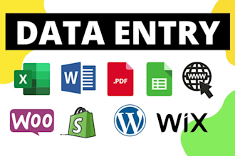 perform flawless data entry, copy paste, and web research