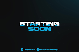 create an animated stream overlay, blue, for twitch, panels, alert and more