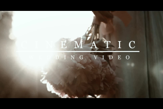 wedding video editing with cinematic look