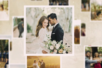 create beautiful montage slideshow for anniversary wedding or any event