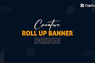 create a roll up banner, retractable banner design
