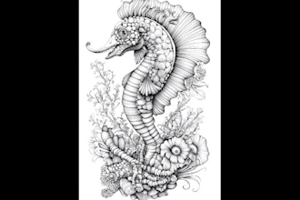 do grayscale coloring page design using midjourney