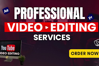 youtube professional video editing, fast turnaround