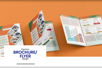 create premium flyer, brochure, catalog and booklet