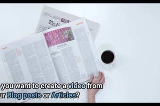 convert blog posts or articles in a video with voiceover