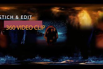 stitching, editing and special effects to create immersive 360 video