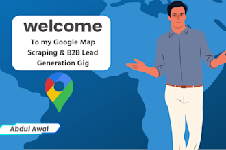 scrape google map and do b2b lead generation